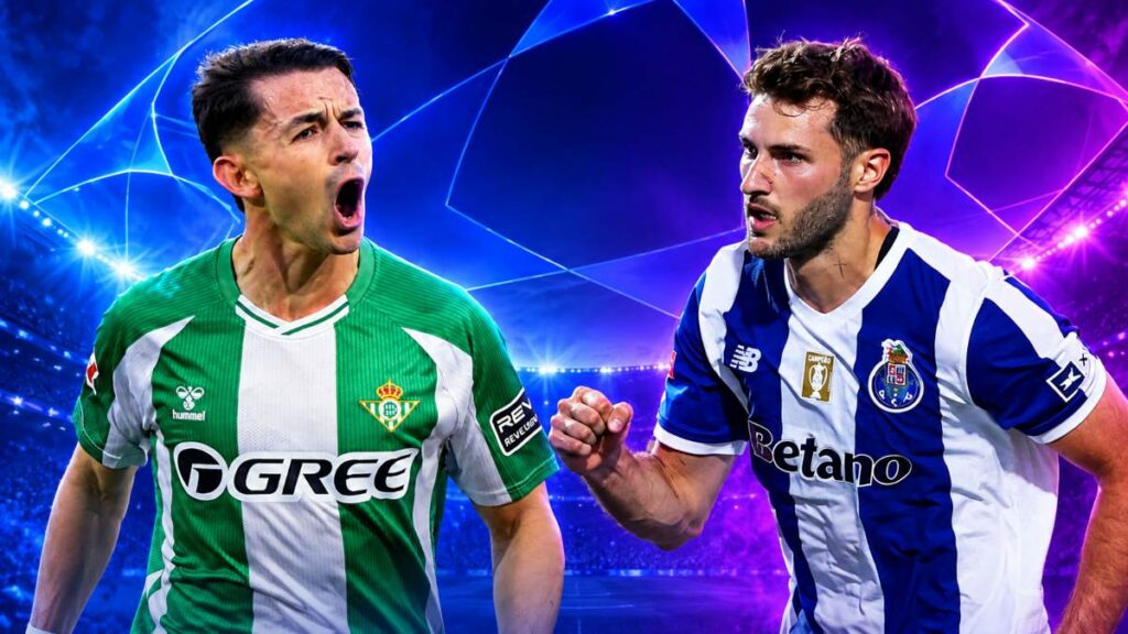 Álvaro Fidalgo y Santiago Giménez podrían enfrentarse en el duelo entre Betis y Porto este miércoles 14 de octubre en la Champions.
