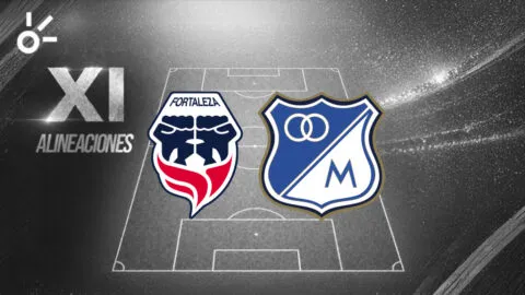 Posibles alineaciones de Fortaleza vs Millonarios por Liga BetPlay Dimayor 2026-II