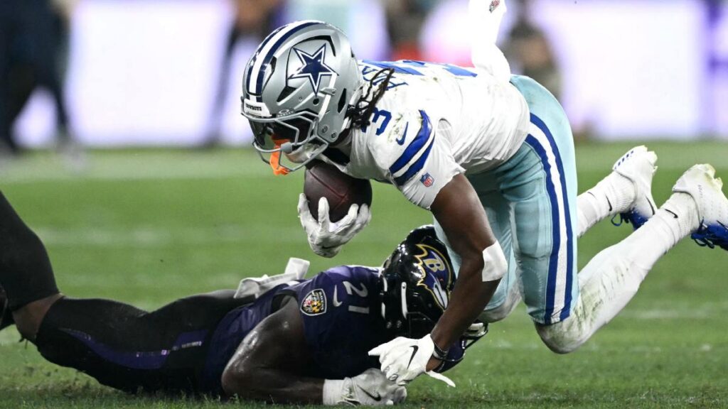 George Pickens durante el Ravens vs Cowboys en Maracaná