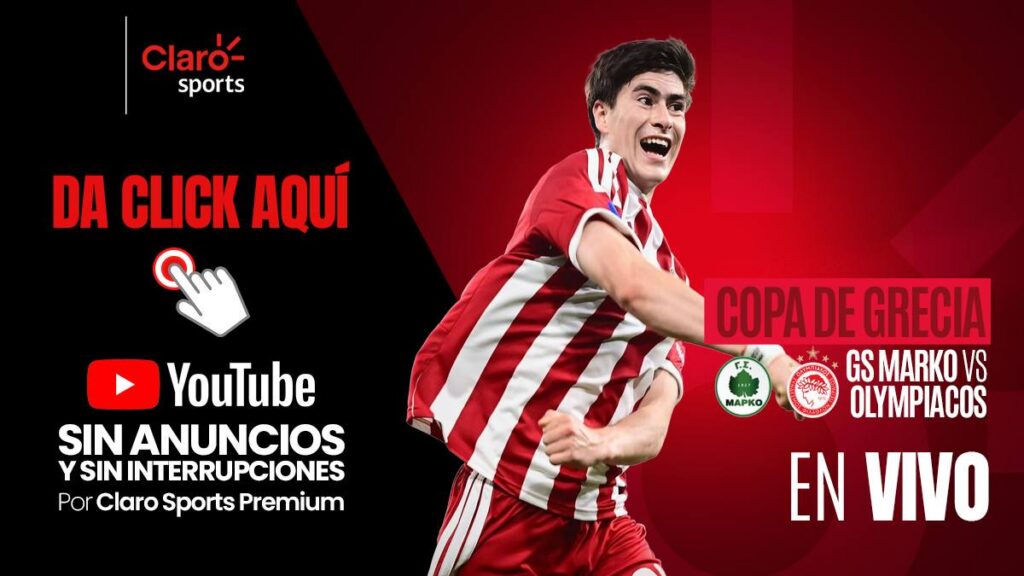 Hormiga González en vivo con el Olympiacos hoy la Copa de Grecia 2026