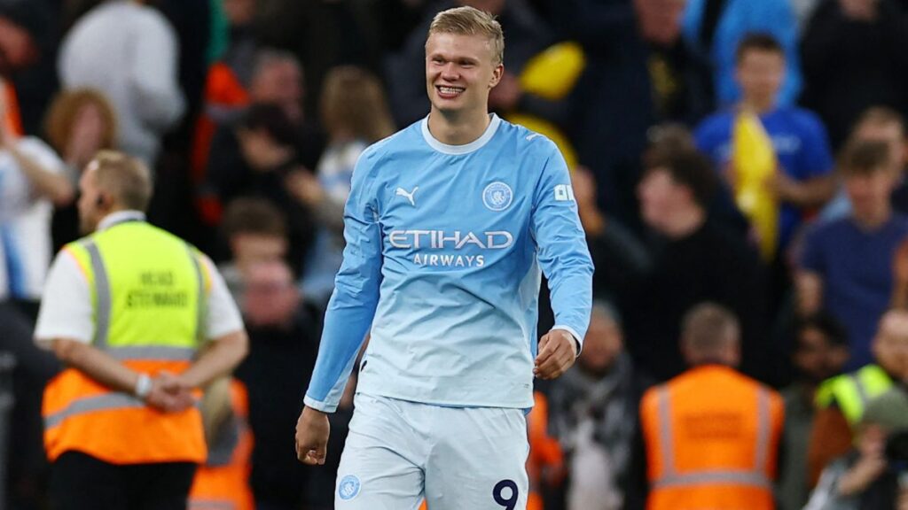 Haaland lleva 59 goles en 59 partidos de Champions