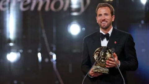 Harry Kane conquista el fútbol y gana el Balón de Oro 2026
