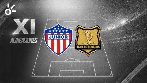 Posibles alineaciones del Junior vs Águilas Doradas por Liga BetPlay Dimayor 2026-II