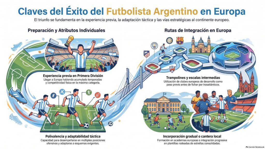 ¿Por qué los futbolistas argentinos triunfan en Europa?