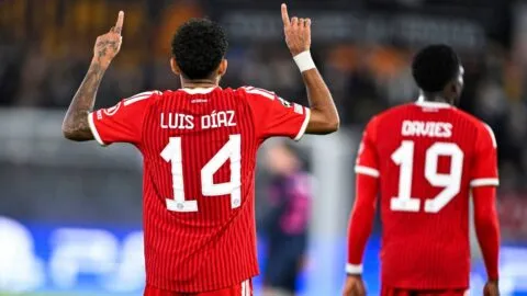 ¡Cesa la horrible noche! Luis Díaz vuelve al gol con el Bayern Munich