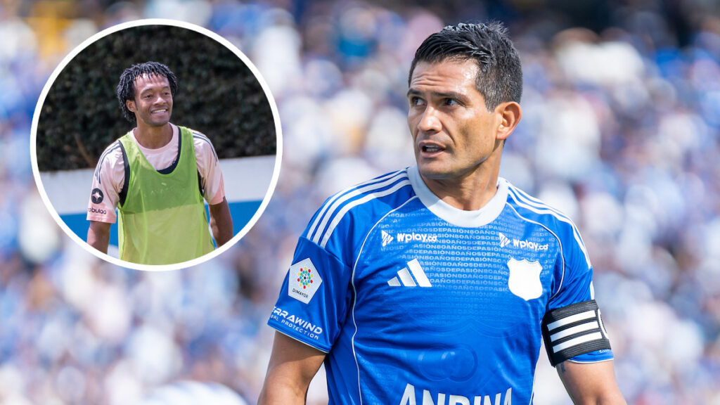 Juan Guillermo Cuadrado y Mackalister Silva. - Vizzor Image y Millonarios FC.