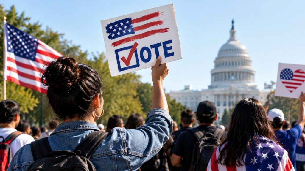 No Kings: Vote Early convoca actividades este sábado 17 de octubre en Estados Unidos para promover el voto anticipado.