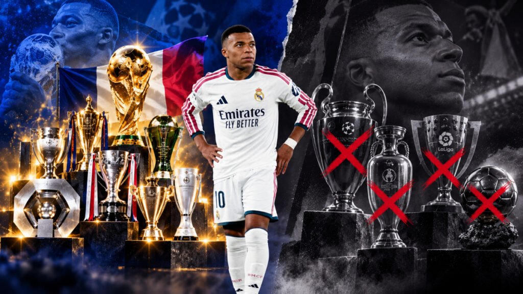 Mbappé gana títulos, pero los grandes trofeos se le siguen negando: Champions y Balón de Oro