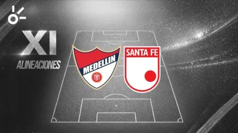 Posibles alineaciones del Independiente Medellín vs Santa Fe por Liga BetPlay DImayor 2026-II