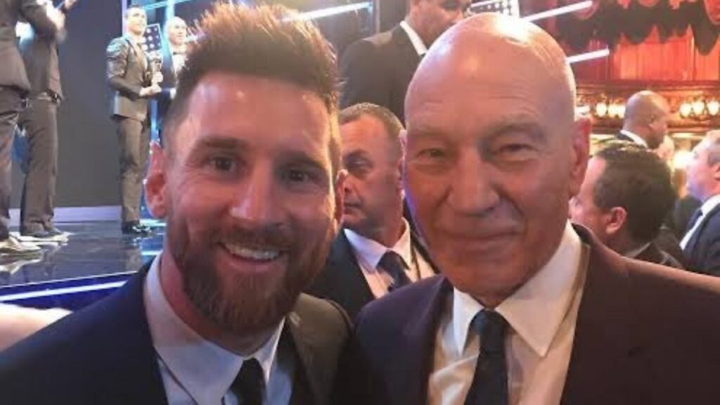 La reunión de dos 'mutantes': el día que Patrick Stewart conoció a Lionel Messi