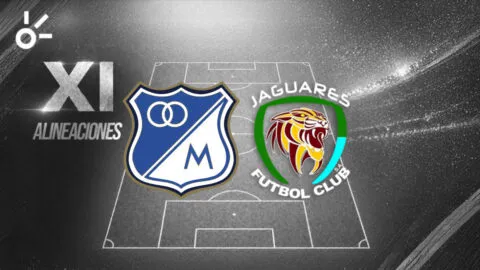 Posibles alineaciones de Millonarios vs Jaguares por Liga BetPlay Dimayor 2026-II