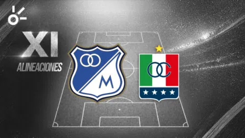 Posibles alineaciones de Millonarios vs Once Caldas por Liga BetPlay Dimayor 2026-II