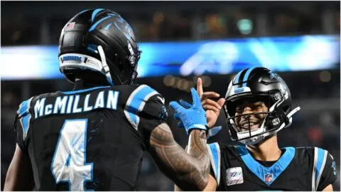Bryce Young y Tetairoa McMillan brillan en la victoria de Carolina sobre Detroit