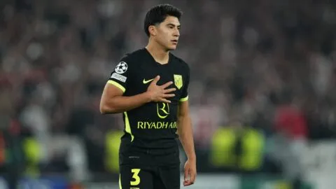 Obed Vargas debuta en Champions League tras casi cinco meses sin jugar con el Atlético