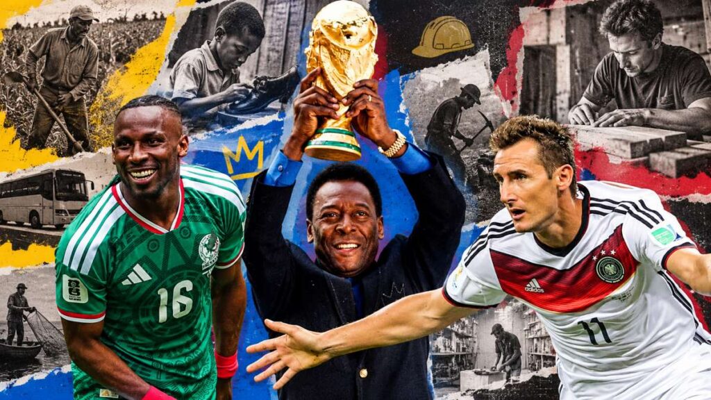 Del trabajo a la cancha: los oficios que tuvieron las figuras antes de llegar al fútbol profesional