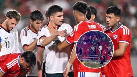 Pelea entre aficionados empaña el final del México vs Chile en Los Ángeles