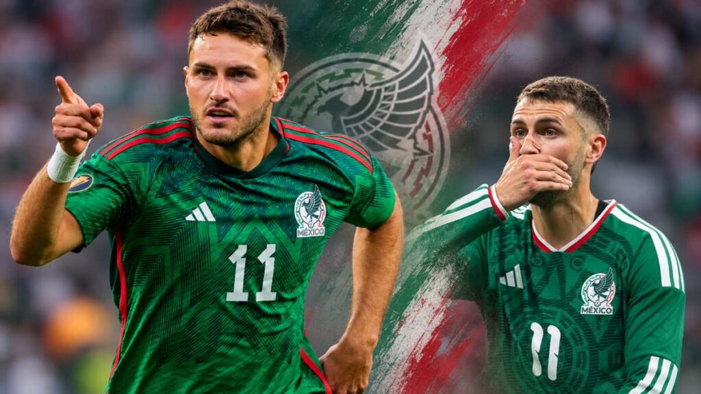 Santigo Gimenez acumula una sequía de goles oficiales con México desde la Copa Oro 2023, mientras otros jugadores lo superan en efectividad.