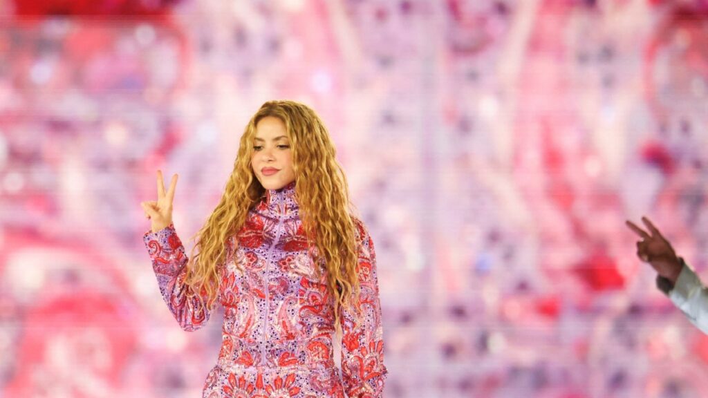 Shakira en concierto en Madrid.