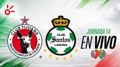 Tijuana vs Santos en vivo el partido de la jornada 14 de la Liga MX: resultado y goles hoy, Apertura 2026