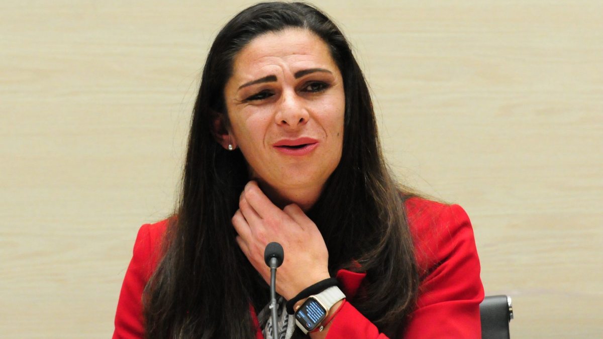 Ana Gabriela Guevara, titular de la Conade en conferencia de prensa