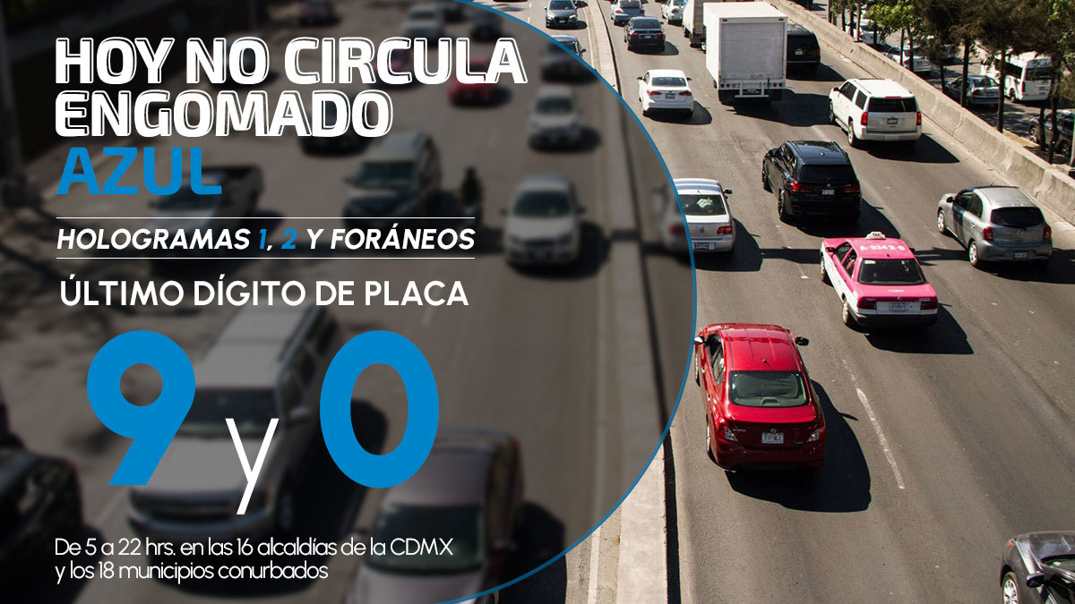 Hoy No Circula, viernes 8 de junio de 2023
