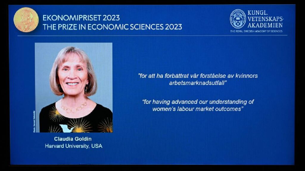 Claudia Goldin, ganadora del Premio Nobel de Economía