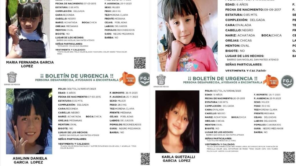 NIÑAS DESAPARECIDAS SAN MATEO ATENCO