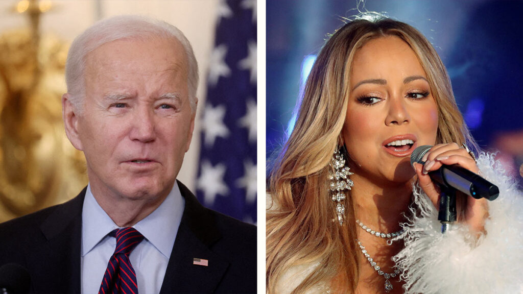 Mariah Carey y Joe Biden