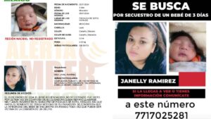Roban a bebé de tres días de nacido en Pachuca tras drogar a sus padres; niñera es sospechosa