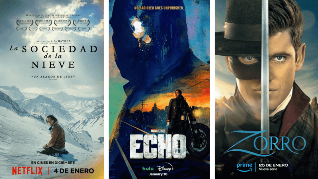 Estos son los estrenos de enero 2024 en plataformas de streaming