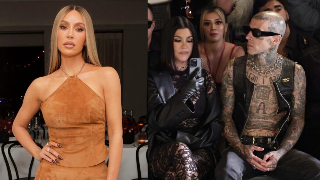 Kim Kardashian Travis Barker Kourtney Kardashian
