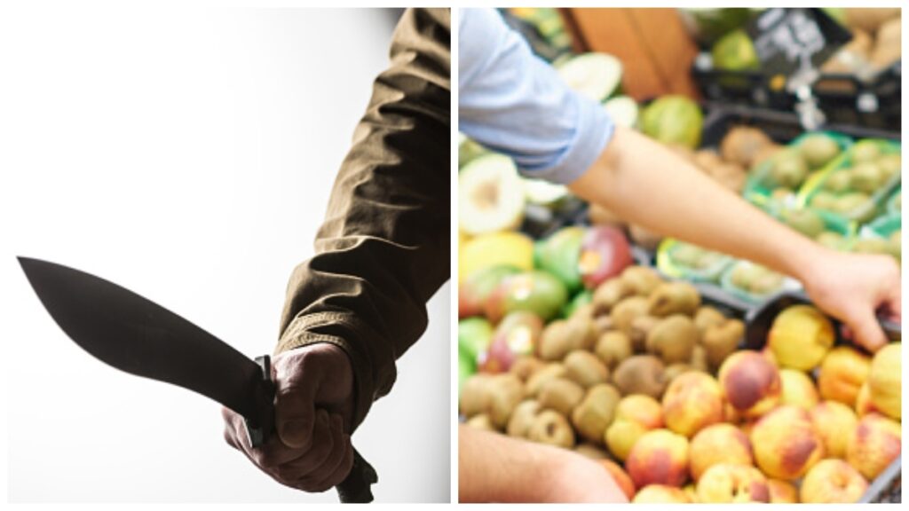 Agresión brutal: sujeto ataca con pico y ácido a vendedor por negarse a extorsión en Indonesia