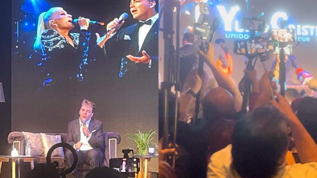 Cristian Castro da declaración y novia del cantante huye de la prensa