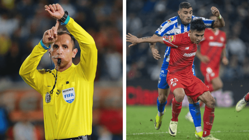 La Comisión de Árbitros explica si Luis Enrique Santander marco "impenal" o "inpenal" en el juego de Rayados y Toluca