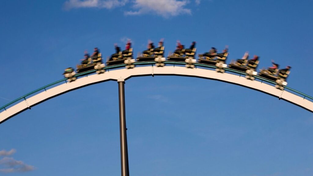 Montaña rusa en PortAventura
