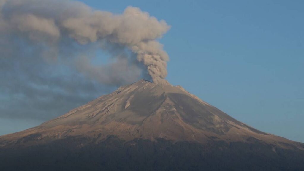 El volcán Popocatépetl ha tenido actividad recientemente