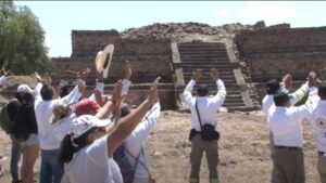 Con ceremonia del Fuego Nuevo reciben la primavera en Tepeapulco, Hidalgo