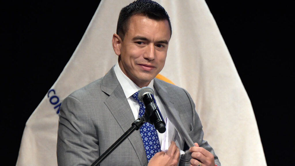 Daniel Noboa, presidente de Ecuador.