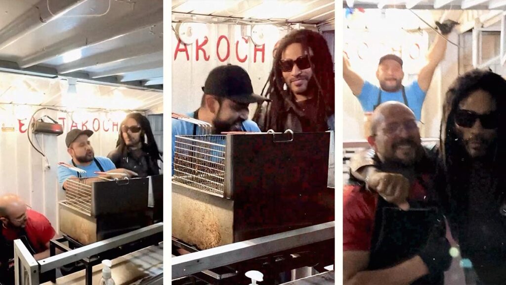 Lenny Kravitz se va por unas hamburguesas en la Ciudad de México
