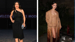 Eiza González y Salma Hayek, las mexicanas que arrasaron con sus looks en desfile de Gucci