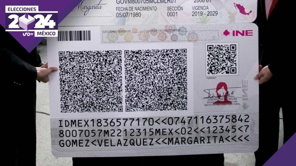 Credencial para votar del INE y su código QR