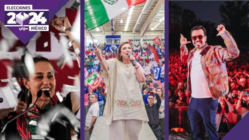 cierre de campaña de Sheinbaum, Xóchitl y Mäynez