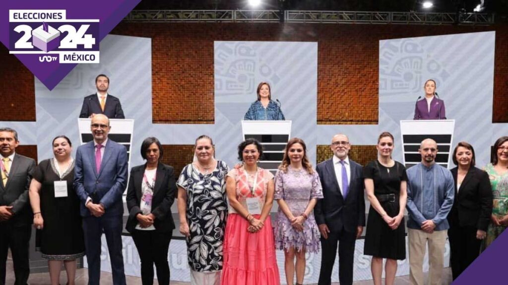 Tercer debate presidencial EN VIVO; Sheinbaum, Gálvez y Máynez; último encuentro