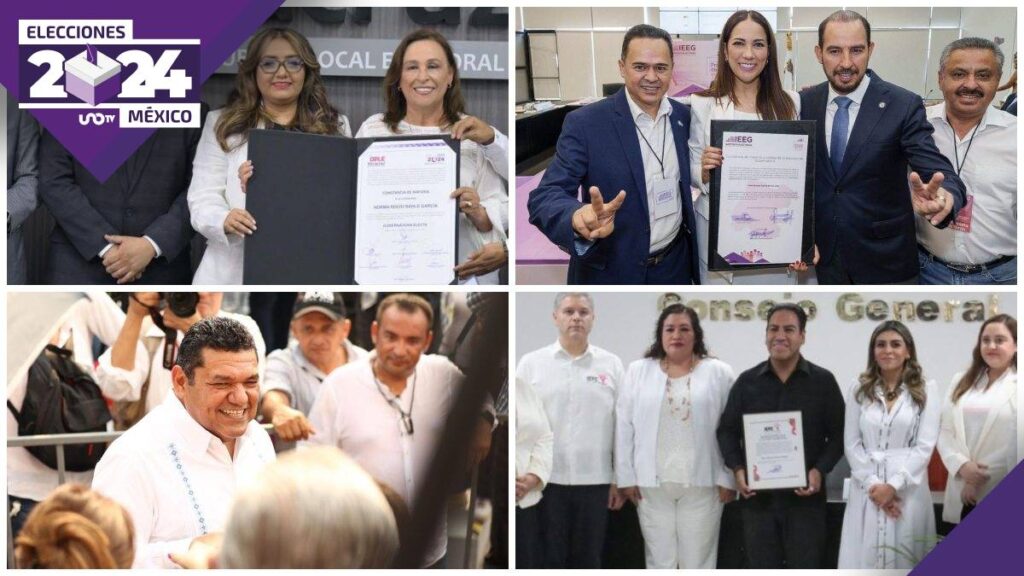 Gobernadores electos de estados reciben su constancia de mayoría tras elecciones del 2 de junio