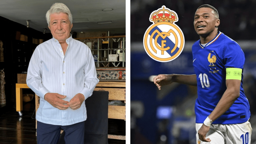 Enrique Cerezo, presidente del Atlético de Madrid, está en México y dice qué piensa de Mbappé en el Real Madrid