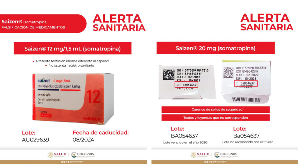 Medicamentos falsificados, Cofepris
