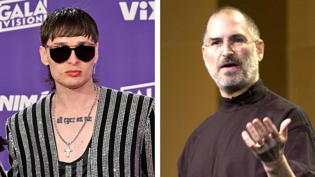 Peso Pluma envía mensaje a Steve Jobs; usuarios le recuerdan que ya murió