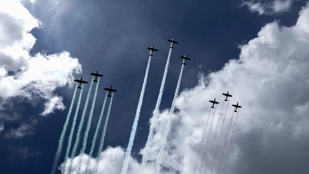 Parada aérea 2024: 95 aeronaves de la Fuerza Aérea Mexicana y Guardia Nacional pasan revista general