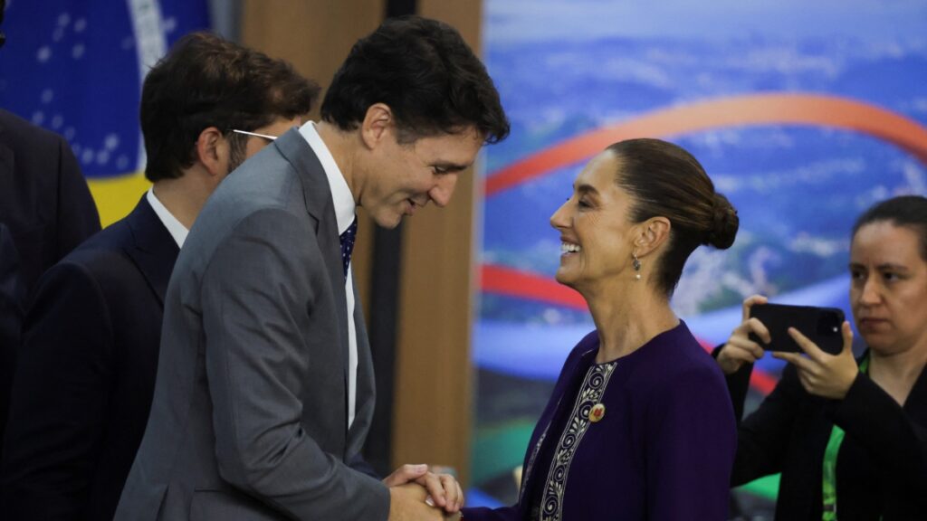 Sheinbaum y Trudeau sostuvieron una llamada. Reuters Canadá, Estados Unidos