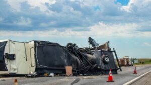 Vuelca tráiler cargado de pollo crudo en la autopista México-Cuernavaca; hay caos vial